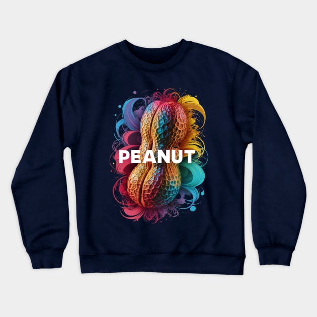 Colorful Peanut Crewneck Sweatshirt by UrbanBlend